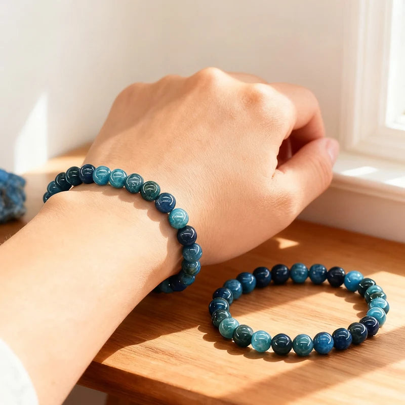 Natural Stone Bead Bracelet for Women & Men Lapis Lazuli Jewelry Gift