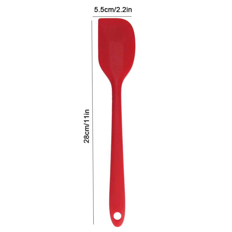 Silicone Baking Spatula Set Non-Stick Heat-Resistant Kitchen Utensils for Cake Baking