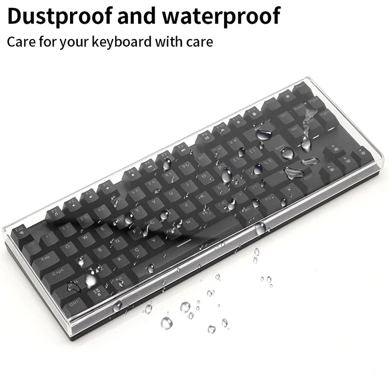 Acrylic Keyboard Dust Cover Protector for Mechanical Keyboards 60-108 Keys