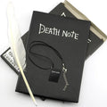 Anime Death Notebook Set Leather Journal and Necklace Feather Pen - Cosplay Props Gift