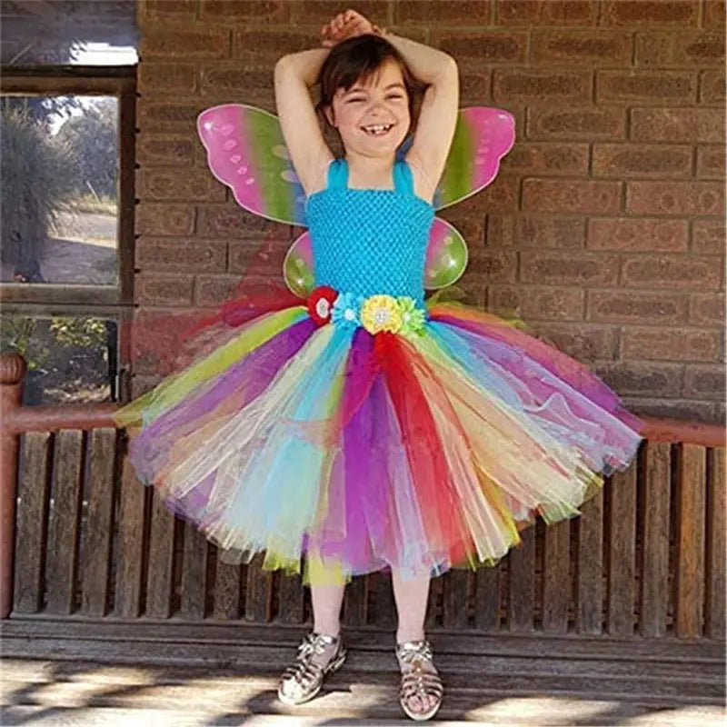 Kids Fairy Wings Butterfly Costume Accessories for Halloween & Parties