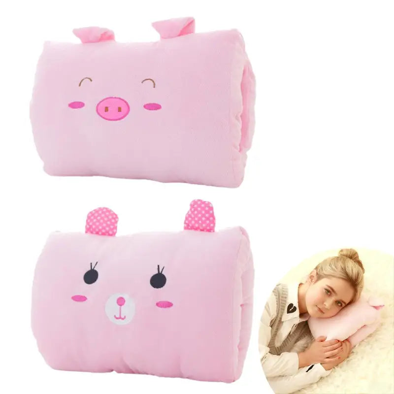 Kids Plush Hand Warmer Pillow - Cute Cartoon Nap Cushion for Children, Winter Gift
