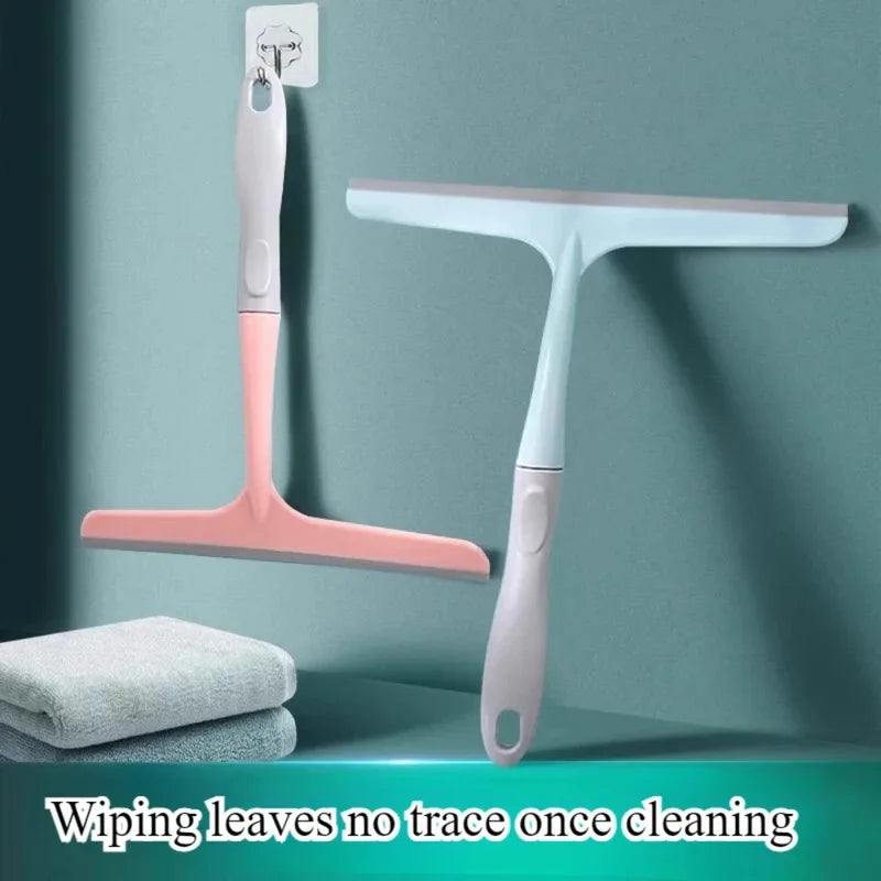 Double-Sided Silicone Glass Wiper Blade with Scraper for Window Cleaning