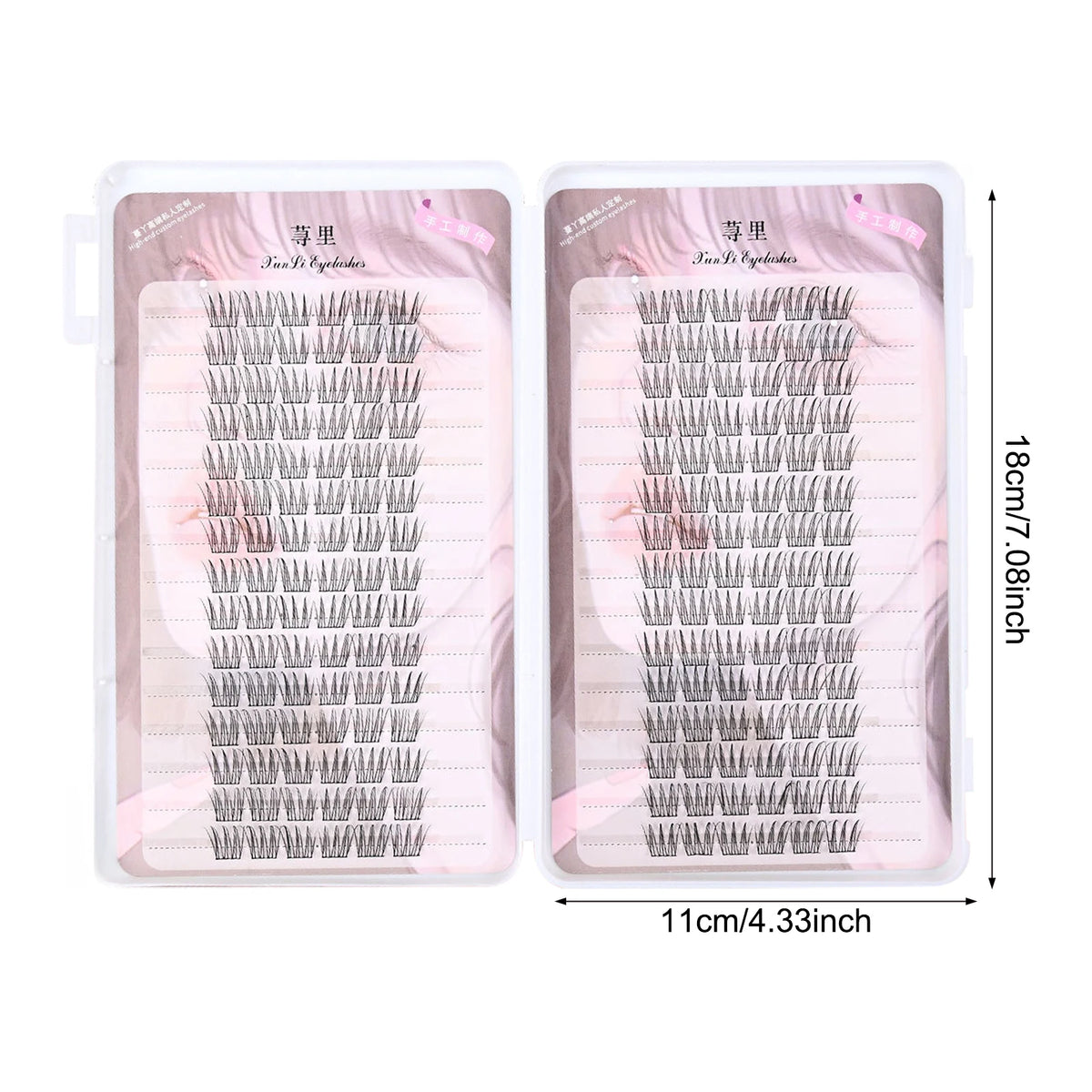 3D Wispy Fluffy Fake Eyelashes Cluster for Natural Eye Makeup DIY Lash Extension