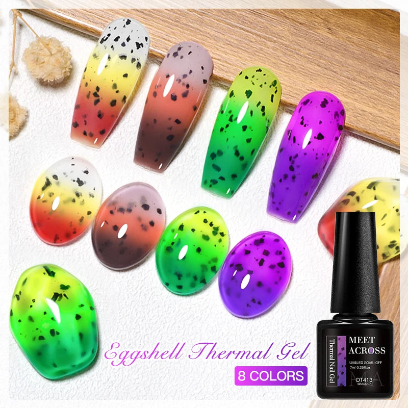 Eggshell Thermal Gel Nail Polish - Temperature Changing Gradient 7ml