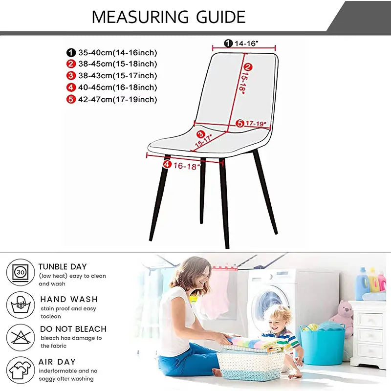 Waterproof Elastic Chair Cover for Dining, Bar, Hotel & Party Seating