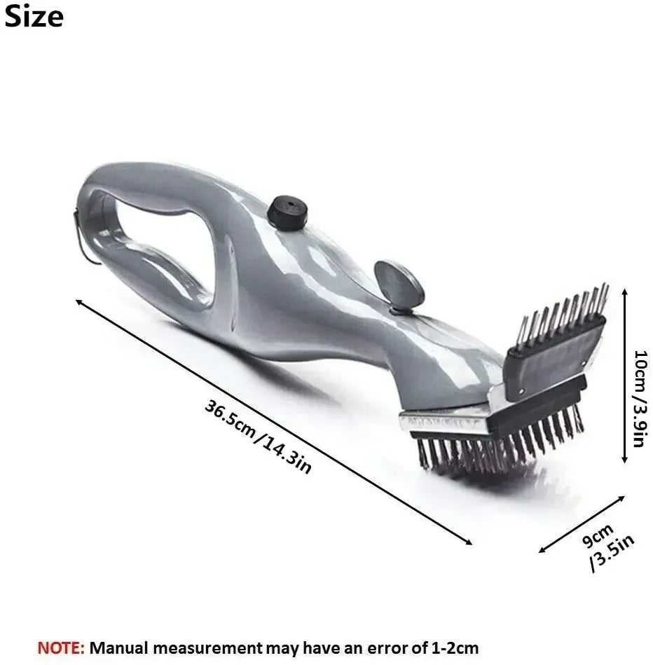 Steam Cleaning Grill Brush for Charcoal Gas & Ceramic Grills - Outdoor BBQ Tool