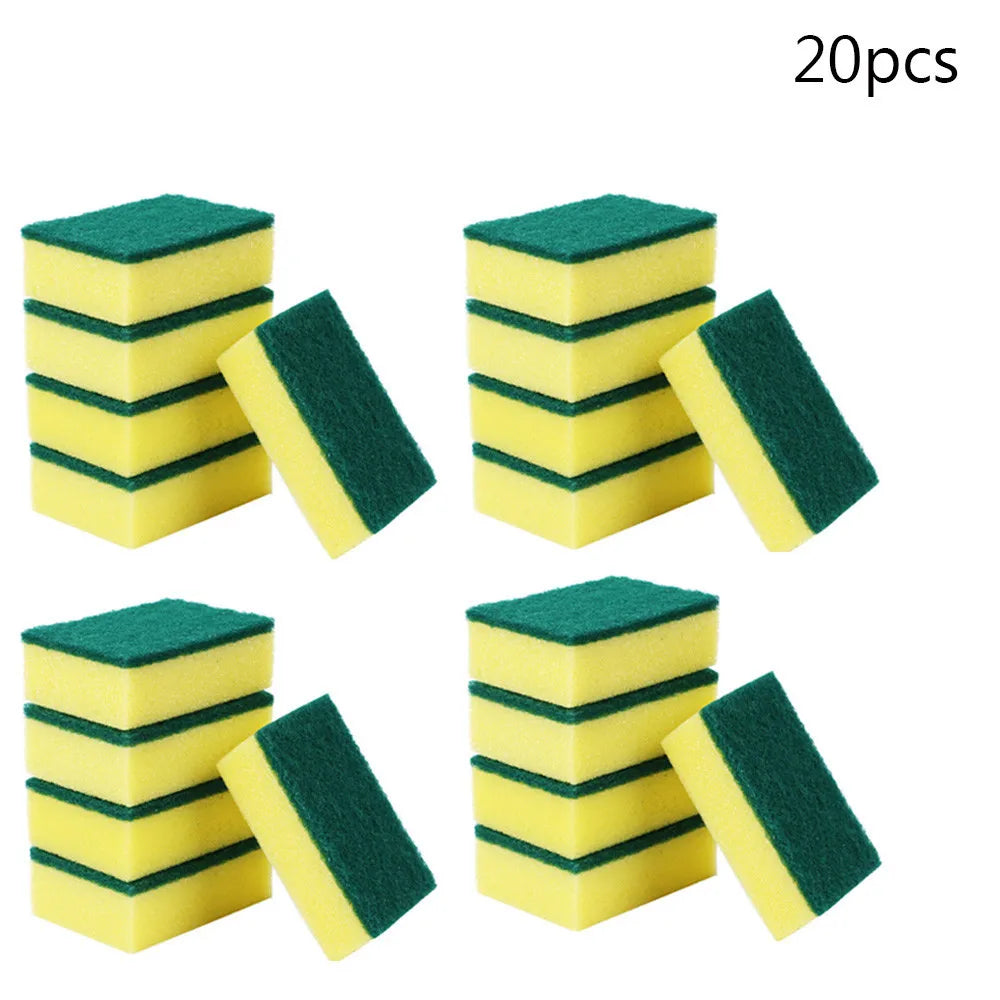 20/30pcs Kitchen Dishwashing Sponges Set Nano Emery Magic Clean Rub for Pots & Stains