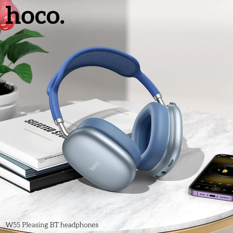 Wireless Over-Ear Bluetooth Headphones with Microphone, HiFi Stereo Sound, 40mm Drivers