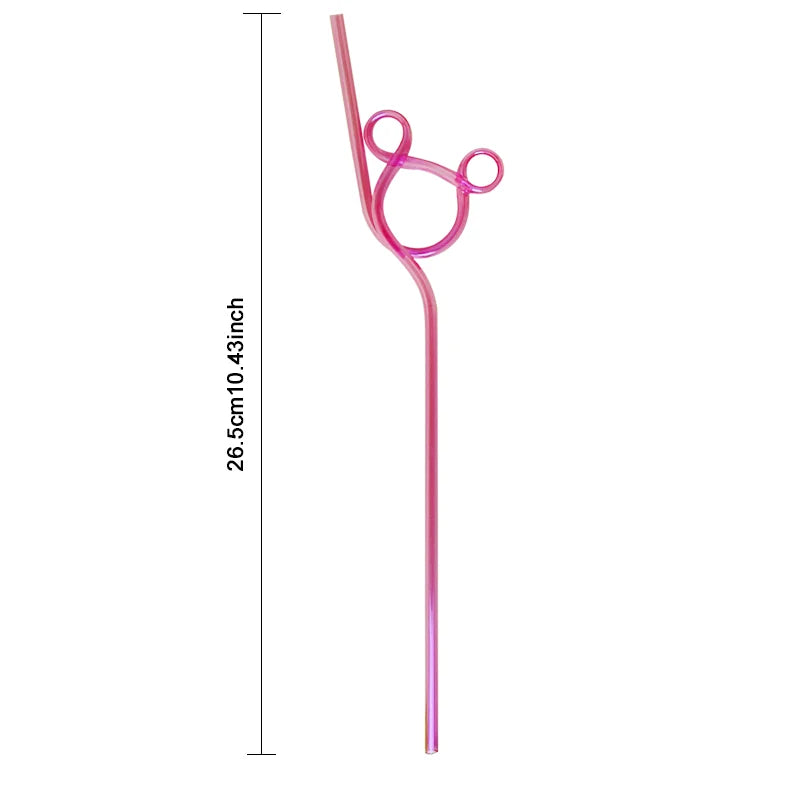 Set of Reusable Spiral Drinking Straws for Parties Bars & Weddings - Multiple Colors