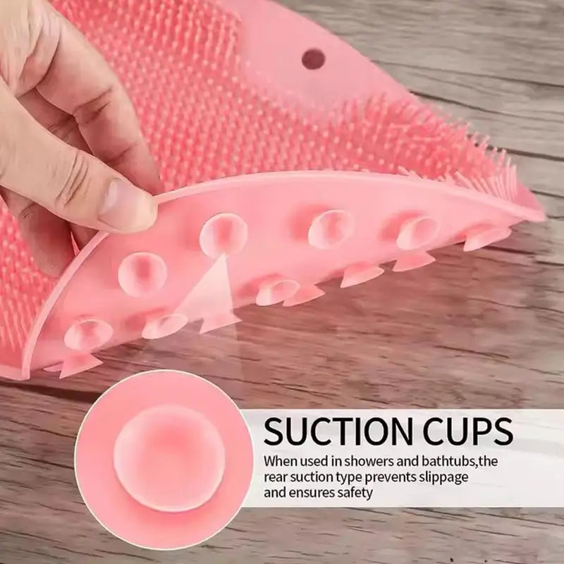 Silicone Foot Scrubber Brush with Non-Slip Base - Deep Cleansing Foot Pad