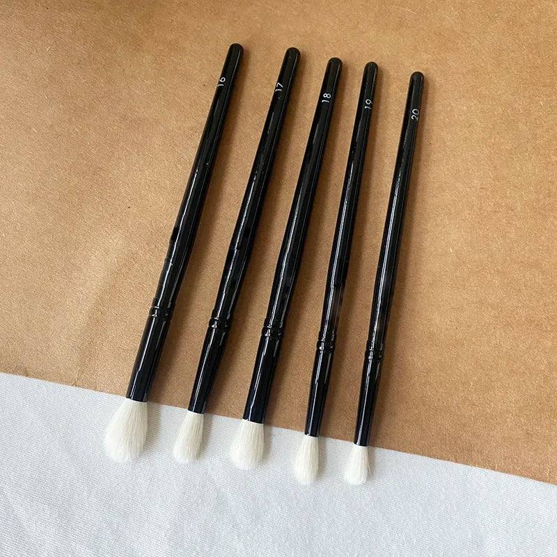 Eye Shadow Blending Brush Set - Natural Goat Hair Makeup Tools for Eyes and Contouring