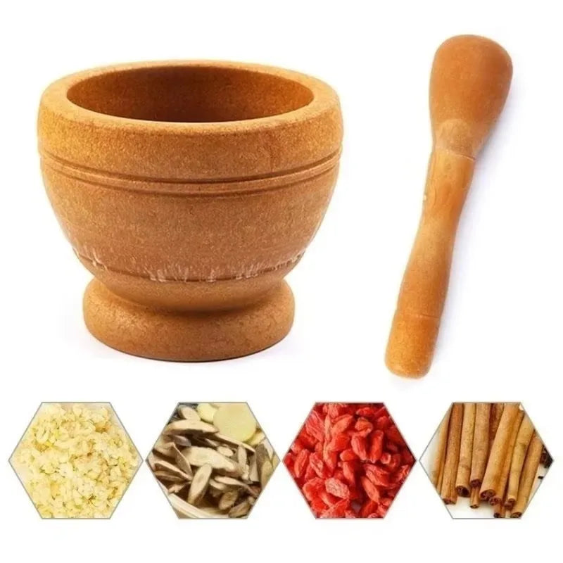 Resin Mortar and Pestle Spice Grinder Set for Herbs Garlic and Seasonings