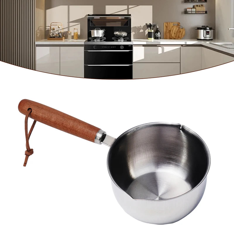 Stainless Steel Oil Pan for Melting Butter and Heating Sauces - Multiple Sizes