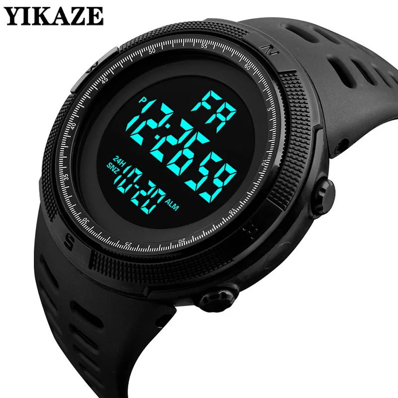 Men's Digital Sports Watch Multifunction Military Luminous Waterproof Wristwatch