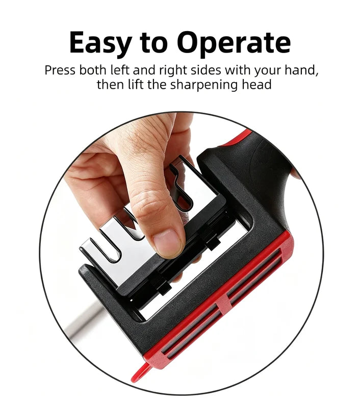 Multi-Functional Kitchen Knife with Gift Sharpener - 3/4 Segment