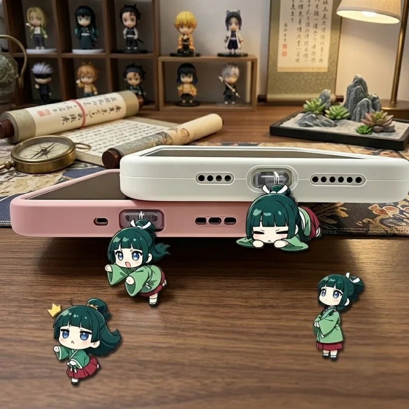 Anime Character Acrylic Pendant Dust Plug for Earphone Ports - Fan Gift