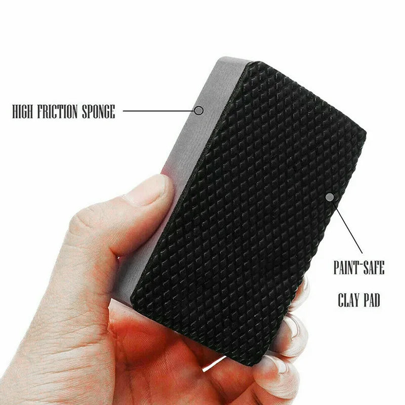 3-Piece Car Clay Bar Detailing Pad Sponge Set for Scratch Removal & Surface Polishing