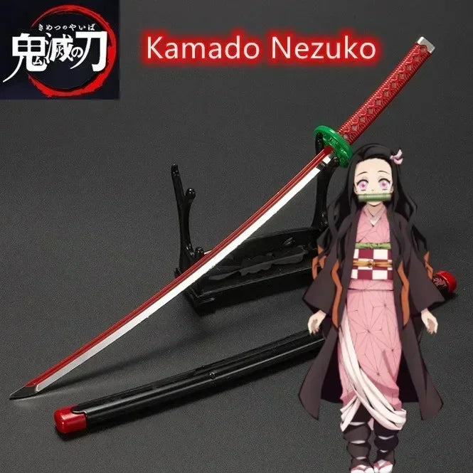 10-Inch Metal Demon Slayer Katana Toy Sword - Kimetsu No Yaiba Collectible Gift