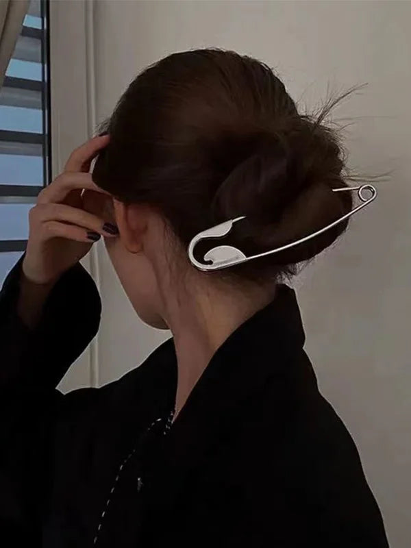 Cyberpunk Style Brooch and Hairpin Jewelry Set for Women and Parties