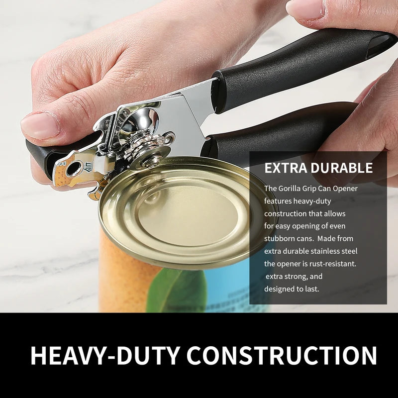 Manual Can Opener Stainless Steel Bottle & Jar Opener Kitchen Tool