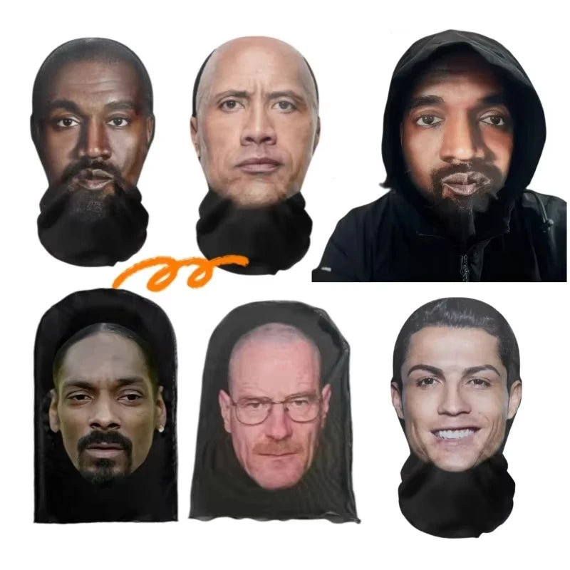 Full Face Mesh Mask for Cosplay and Hip Hop Fashion - Unisex Elastic Disguise