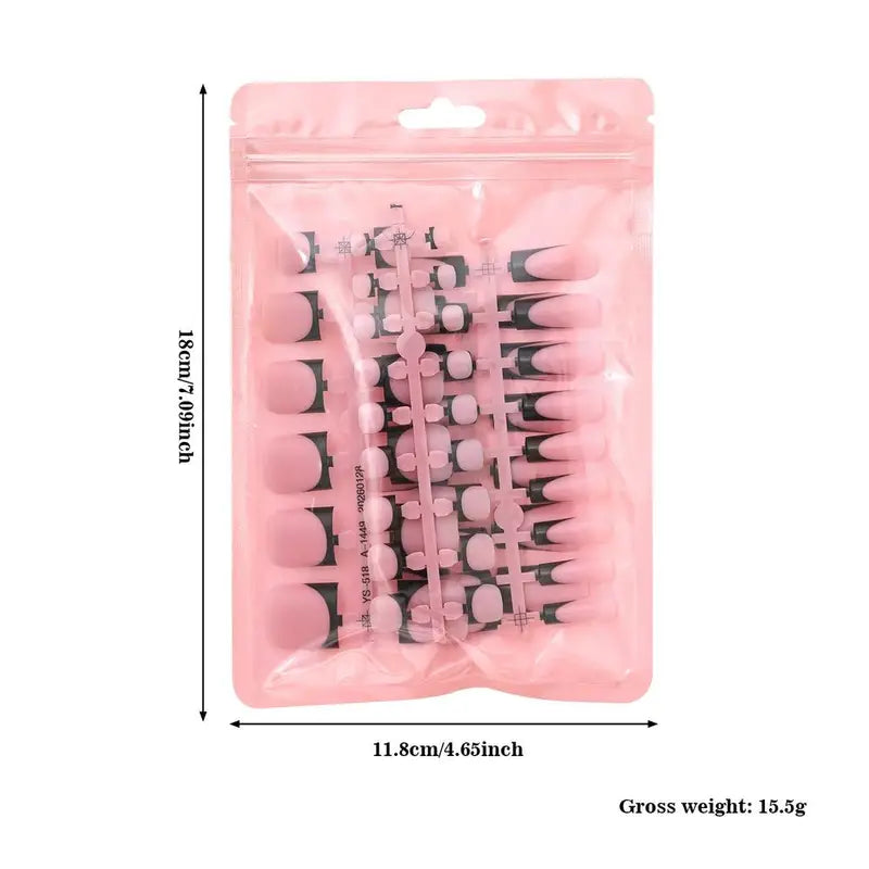 60Pcs Press-On Toe Nails Full Cover Artificial Fake Nail Tips for Women Menicure