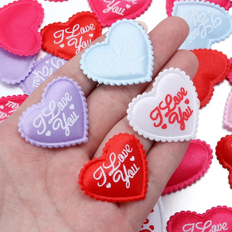 Heart-Shaped Sponge Artificial Petal for DIY Sewing Crafts and Wedding Decor - 50PCS
