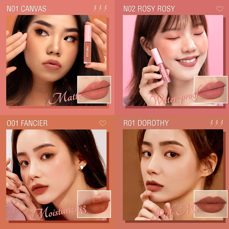 Matte Lipstick Set - Waterproof, Moisturizing Lip Gloss & Lip Tint with 18 Colors