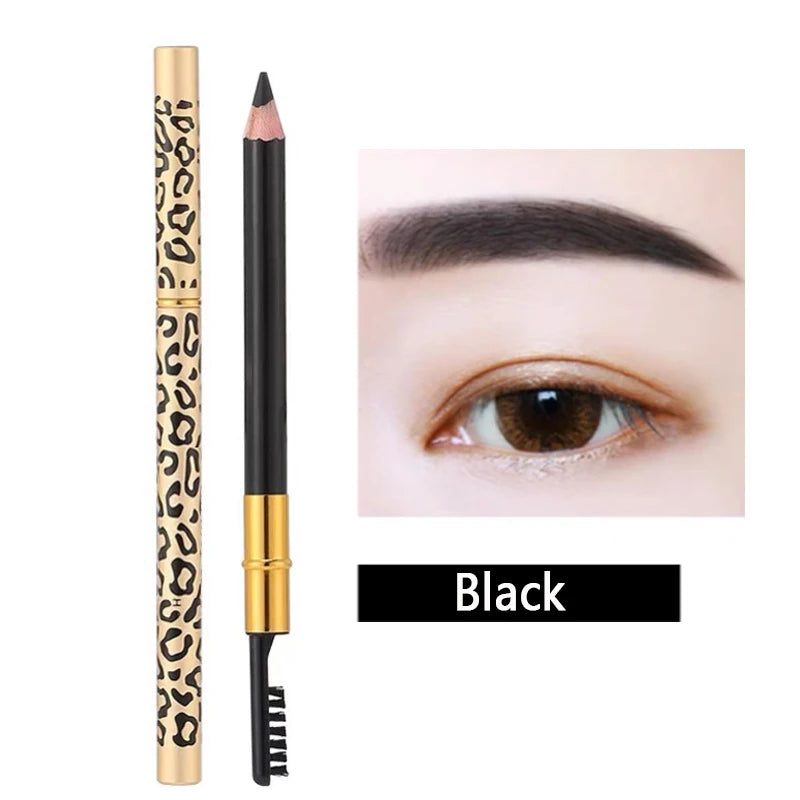 Waterproof Double Head Eyebrow Pencil for Natural, Long-Lasting Brows - No Blooming, Sweatproof, Shaping Makeup Tool