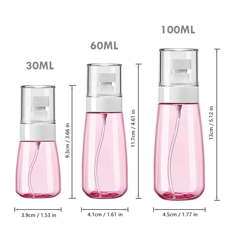 Refillable Travel Spray Bottle 30ml with Fine Mist Nozzle for Hair Face Water