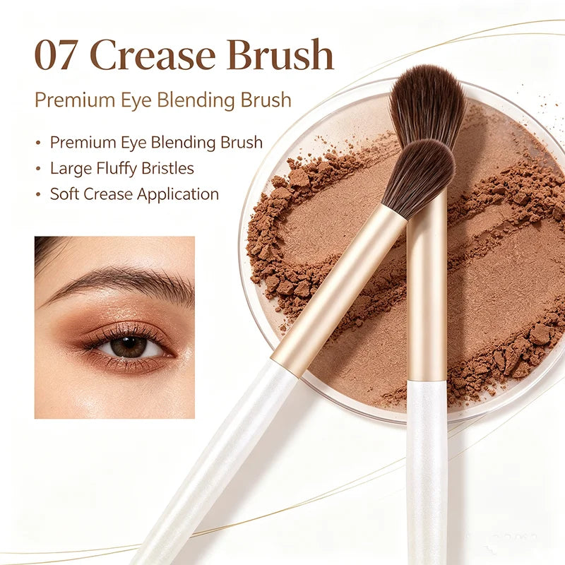 Synthetic Hair Fluffy Eyeshadow Crease Brush for Eye Makeup & Blending