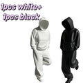 Faceless Thinker Model Set - Black & White Plastic Decor for Desk or Hallway