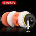 6Pcs Car Polishing Foam Buffing Pads Kit 3/4/5 Inch for Scratch Removal & Waxing