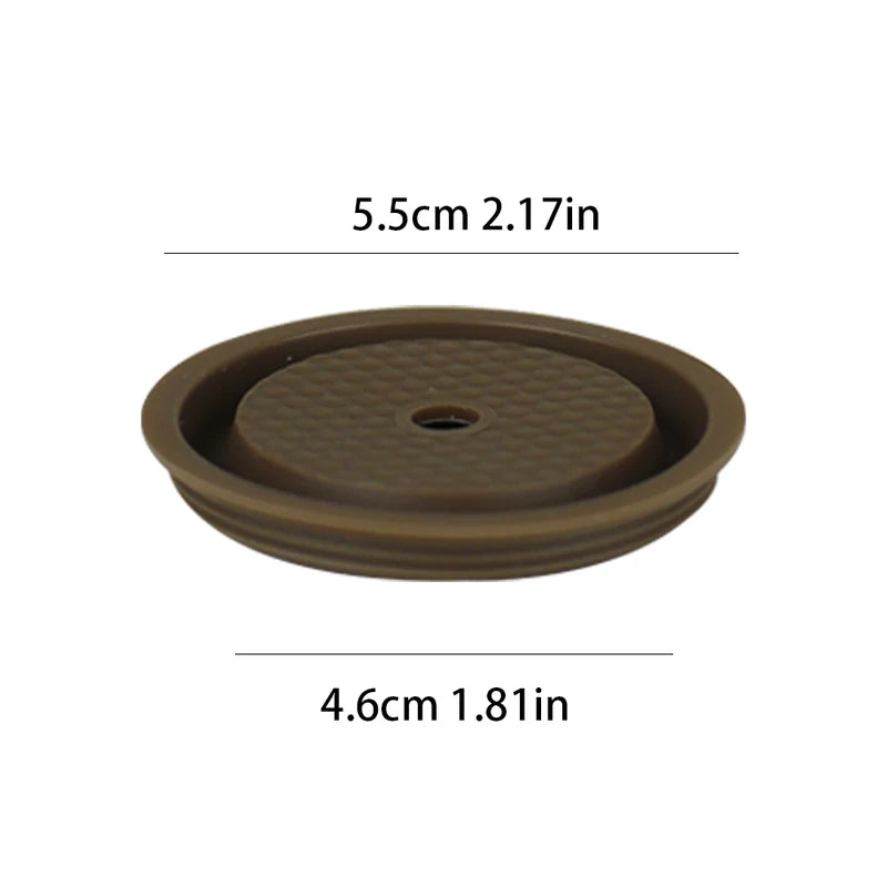 Reusable Silicone Lid for Vertuo Coffee Capsules - Brown, Light Green & Yellow