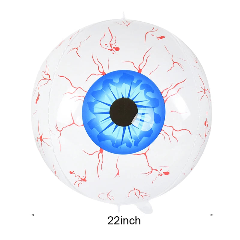 22-Inch Inflatable Halloween Eyeball Decorations Bloodshot Indoor Outdoor Garden Party Decor