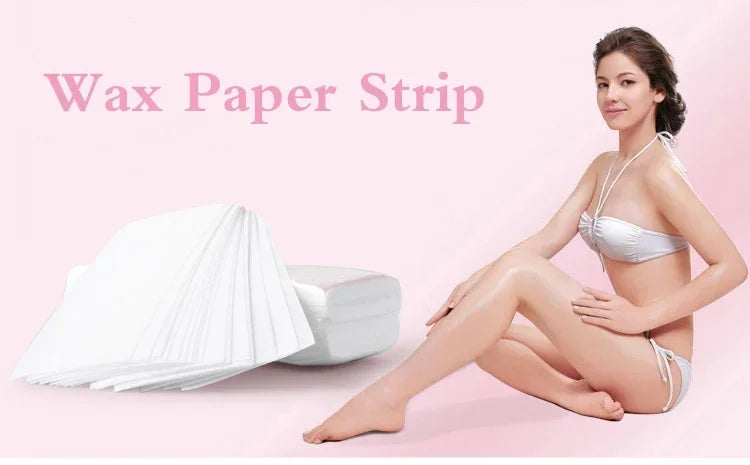 Women & Men Body Waxing Paper Strips for Hair Removal, 50/100pcs