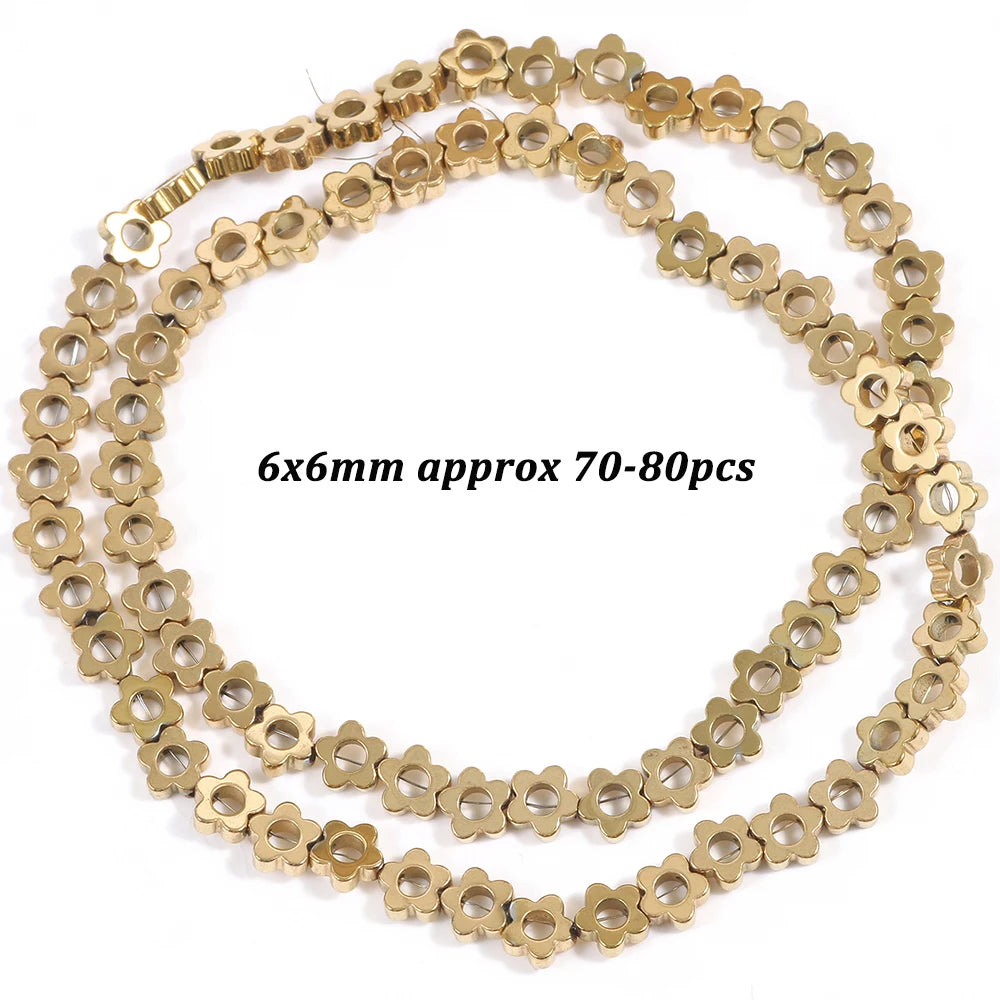 Natural Stone AAA+ Hematite Spacer Beads for Jewelry Making 15''