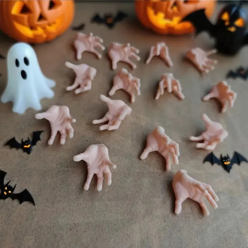 Halloween Horror Plastic Hand Decorations - Spooky Haunted House Props Set
