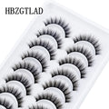 False Eyelashes 3D Natural Long Fluffy Wispy Cross Manga Style Makeup