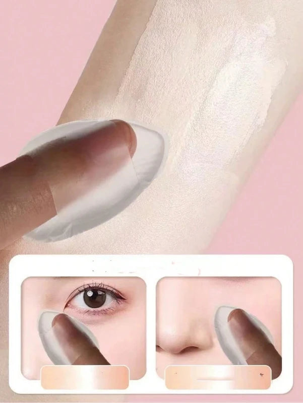Silicone Makeup Sponge Set - Water-Based Crystal Jelly Foundation Puff, Non-Absorbing, Multiple Colors