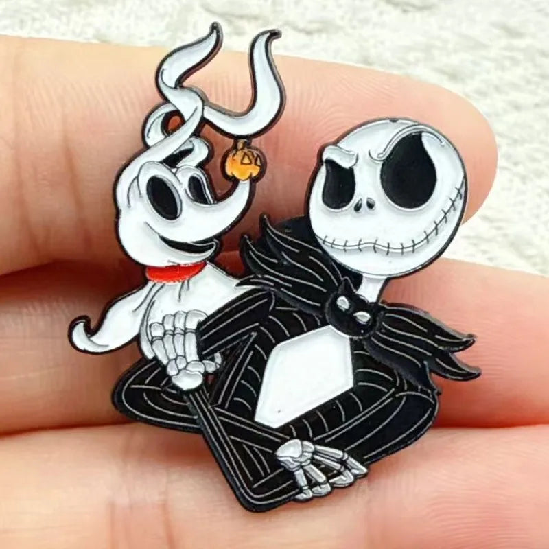 Halloween Horror Movie Enamel Pins for Bags & Jackets - 4 Pack