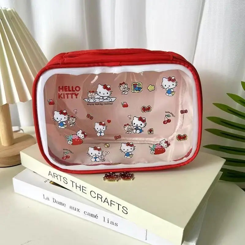 Waterproof PVC Large Capacity Hello Kitty Cosmetic & Handbag Organizer