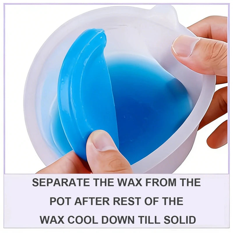 Silicone Wax Melting Bowl for Hair Removal - Heat Resistant, Non-Stick, 500ml