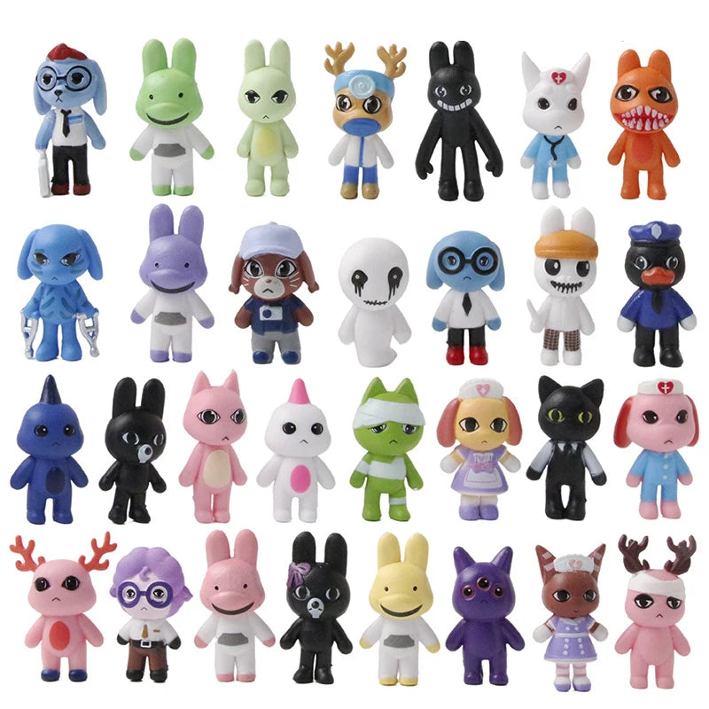 30pcs Animal Hospital Anomaly Collectible Mini Figures Horror Anime Gift Set