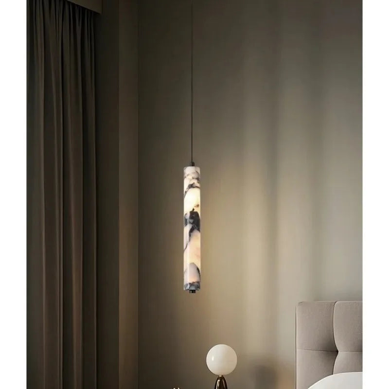 Modern French Marble Pendant Light Chandelier for Bedroom Living Room Office