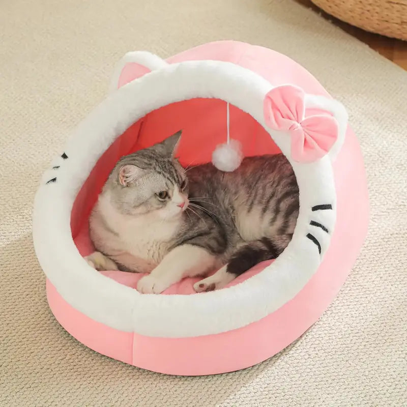 Four Season Universal Cat Bed - Soft Cozy Pet House & Sleeping Bag