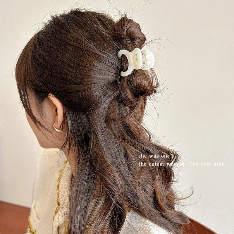 Elegant Retro French Hair Claw Clips for Women - High Ponytail Holders