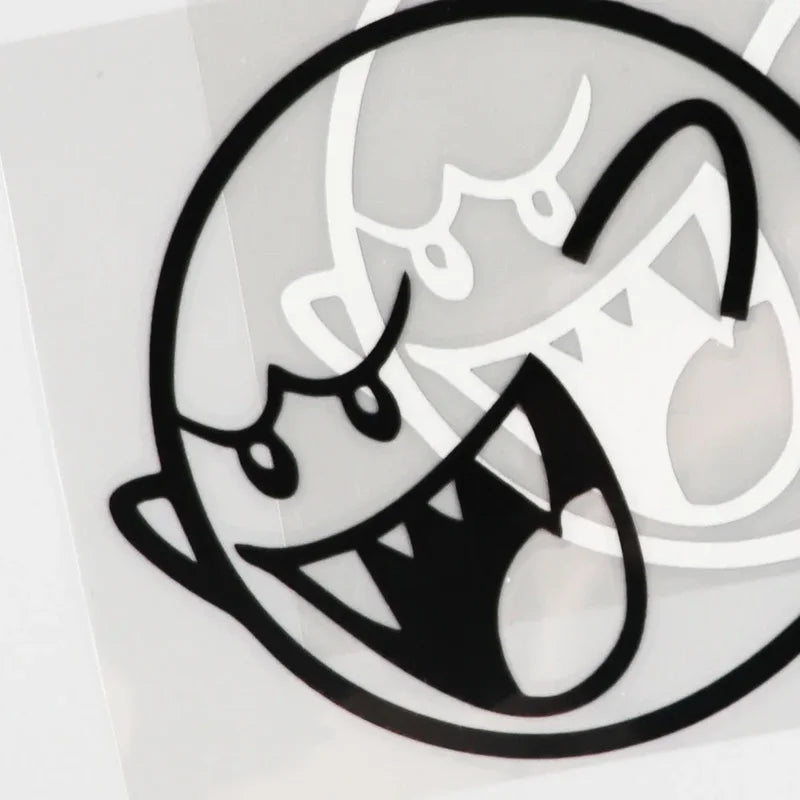 Halloween Horror Grimace Vinyl Car Decals - Waterproof Silhouette Stickers, 15cm