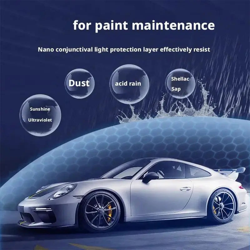 Nano Ceramic Car Coating Spray 500ml - Quick Protective Wax & Polish